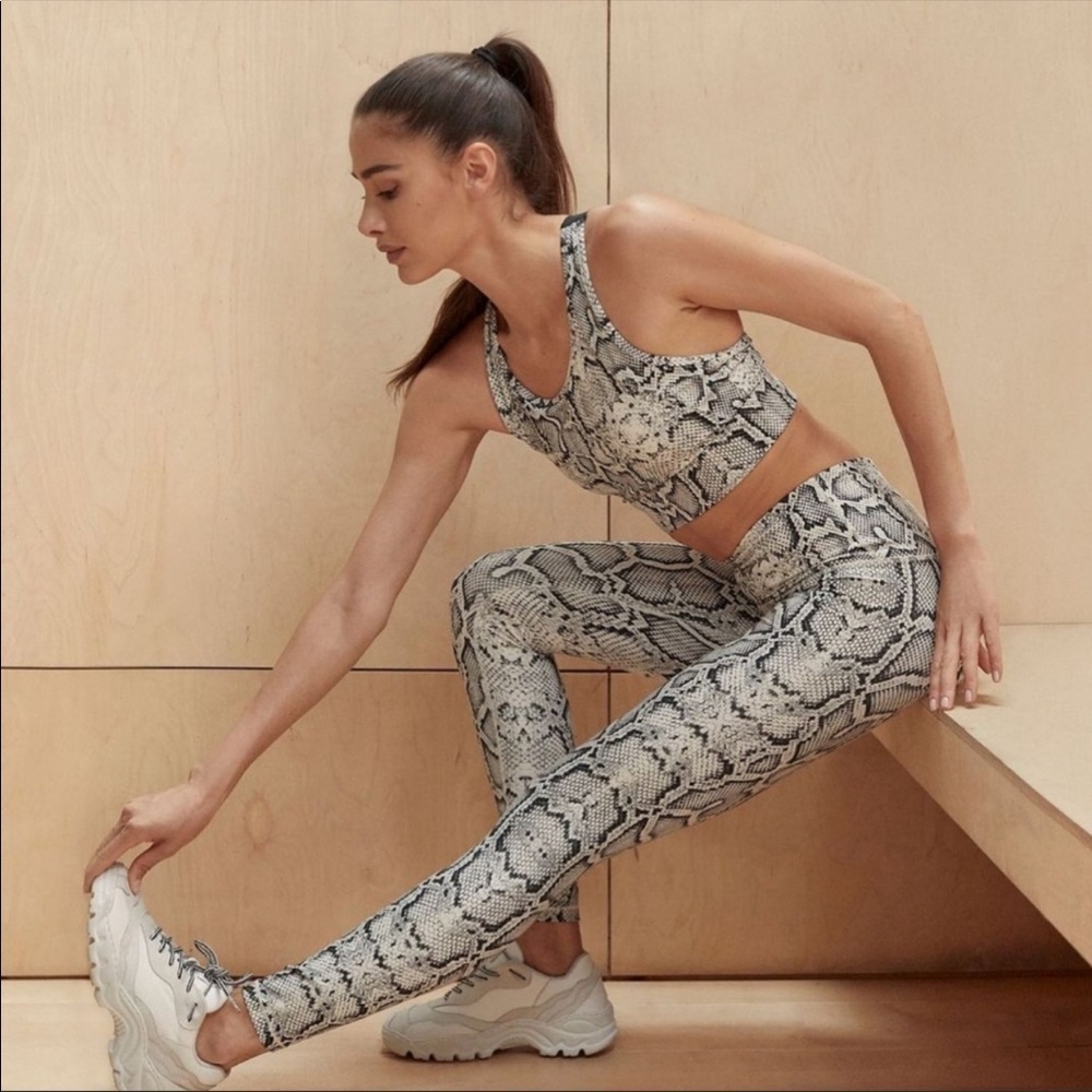 Varley | Century Snakeskin Ivory Cobra Legging NEW